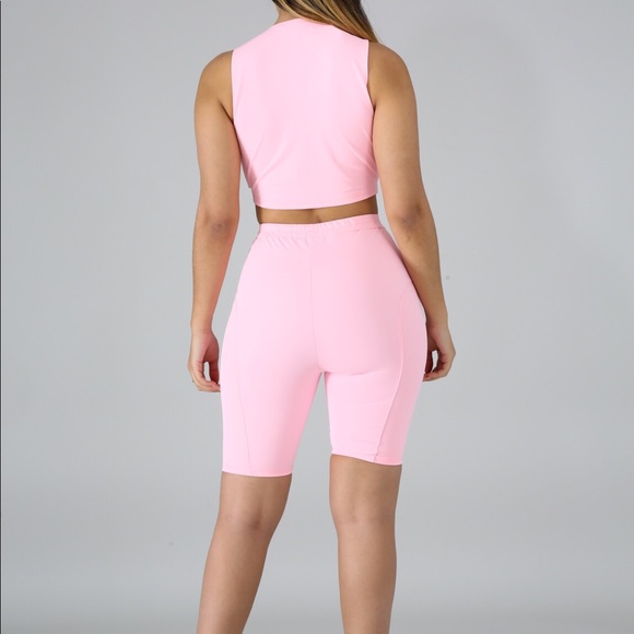 Buckled biker short set - Picture 2 of 4